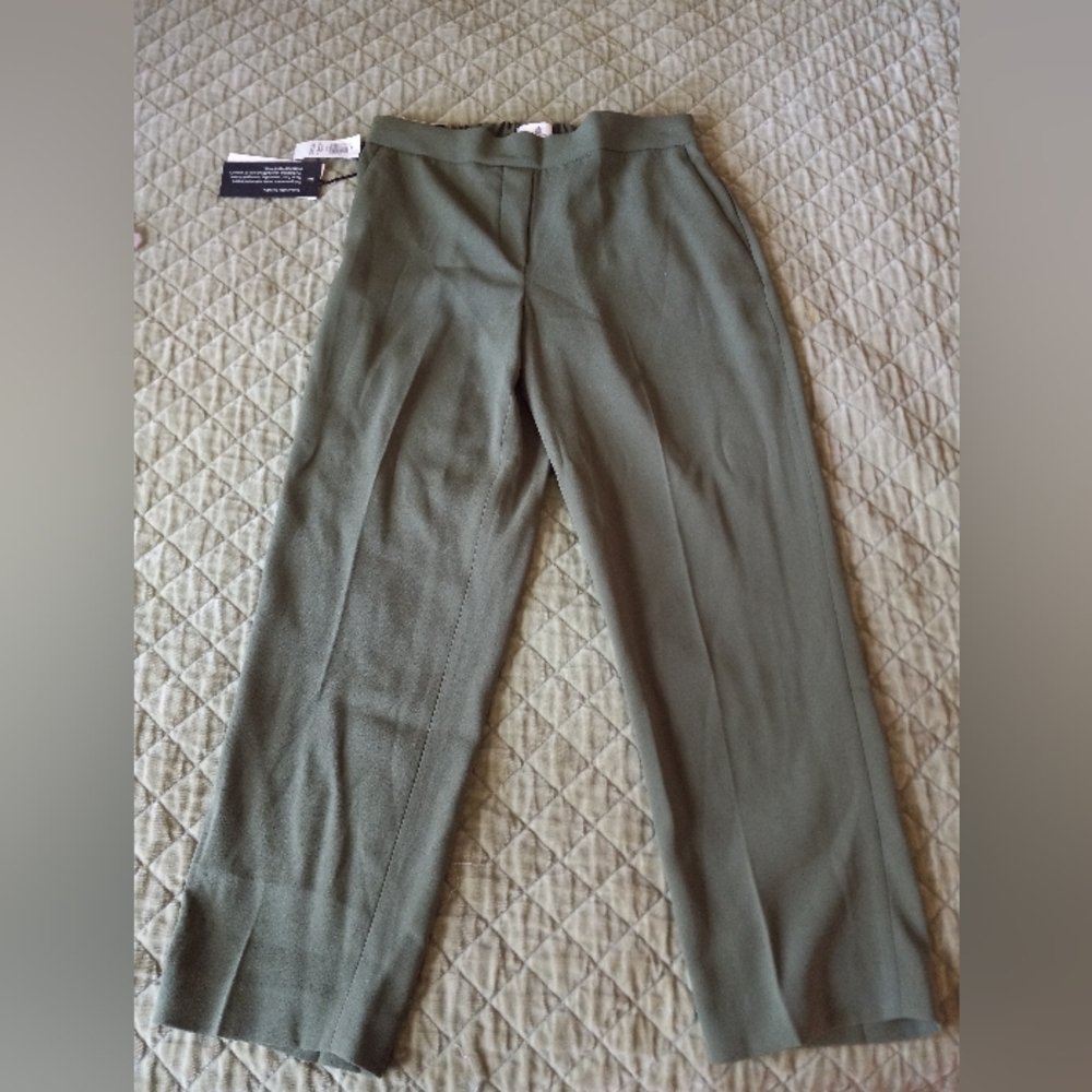 Babaton Conan Cropped R Green Pants Trousers Size 2 NWT